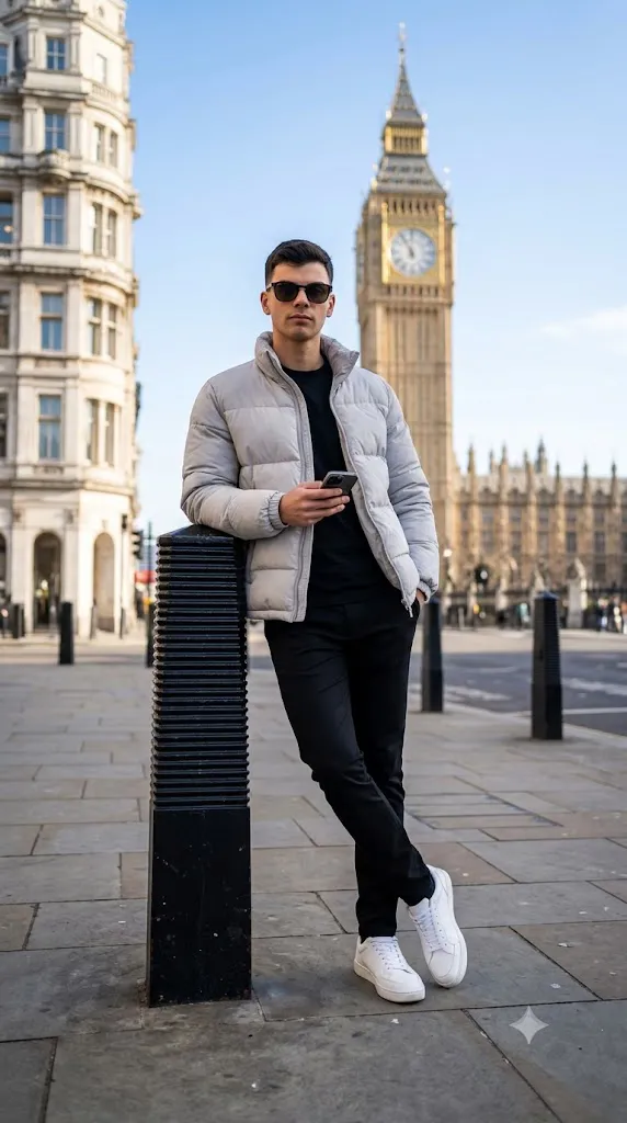 Big Ben London Street Portrait AI Prompt