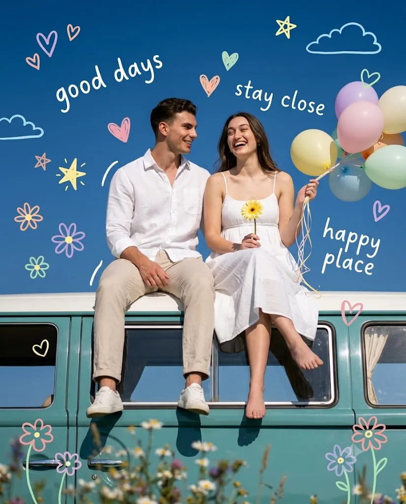 Camper Van Couple Prompt