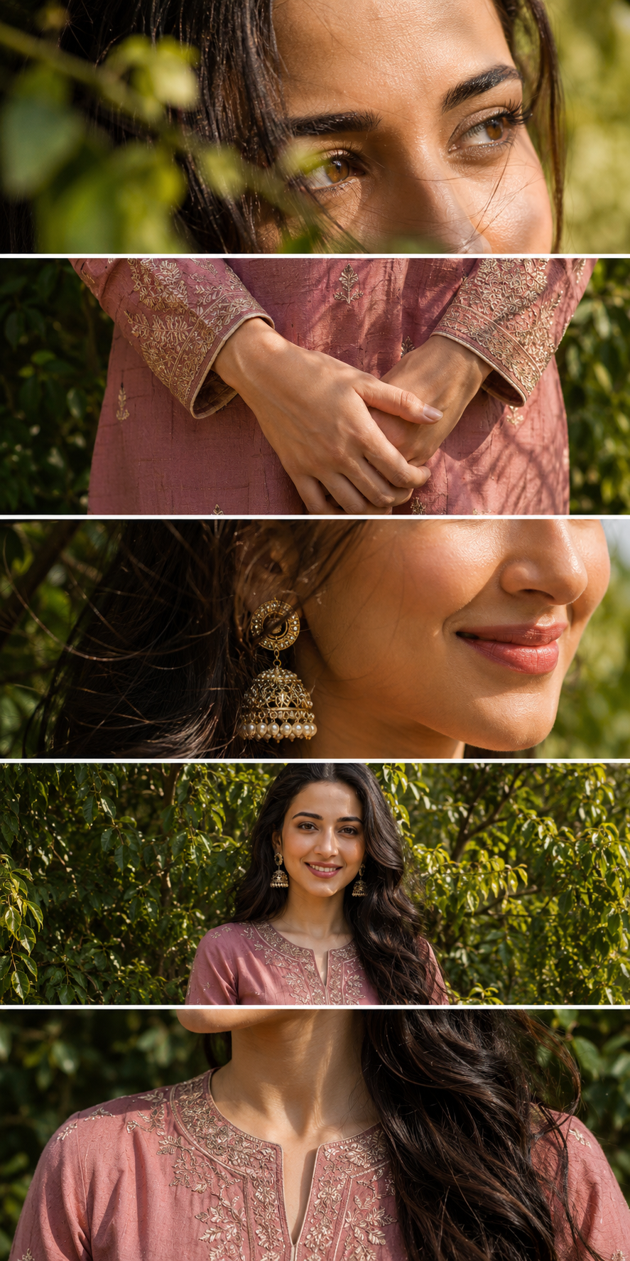 Cinematic Ethnic Portrait Collage