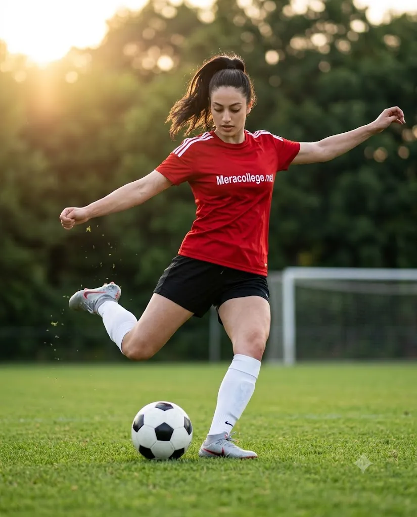 Cinematic Golden Hour Soccer Action Portrait Prompt