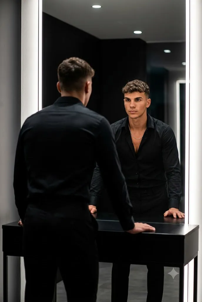 Cinematic Mirror Reflection Prompt