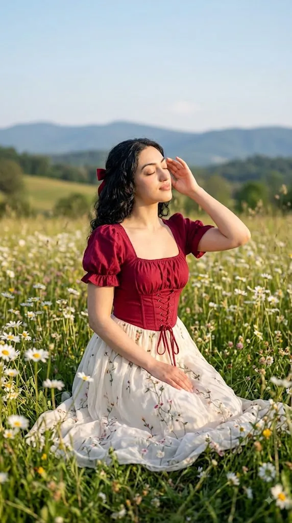 Crimson Meadow Dreamscape Prompt