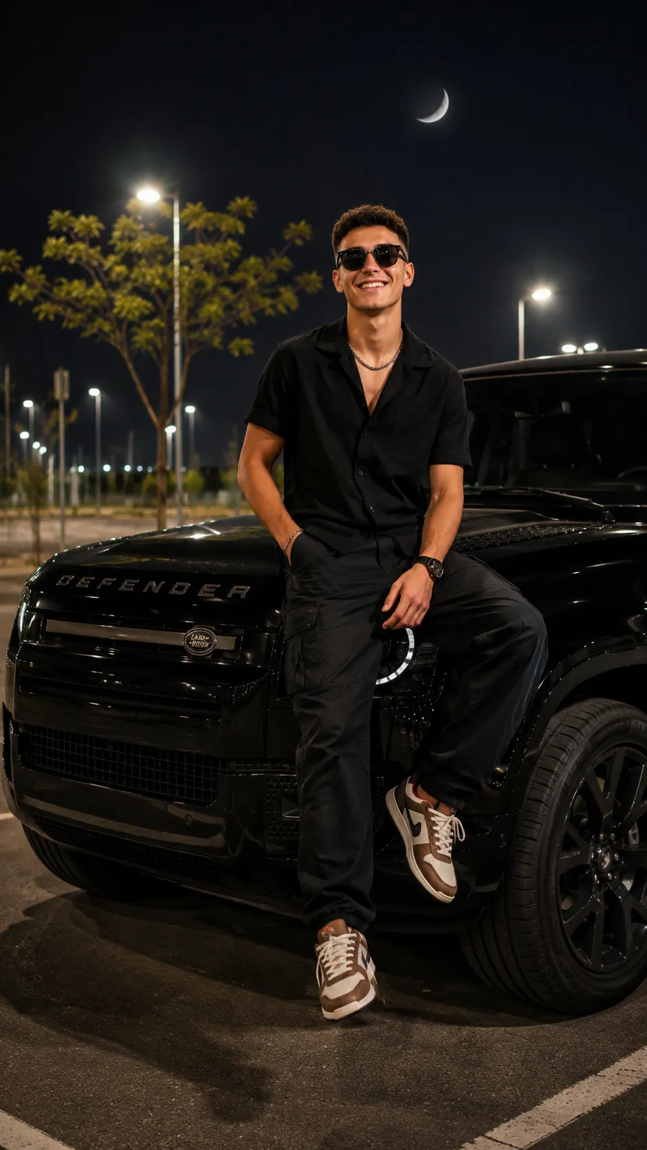 Dark Aesthetic Car Photoshoot Cinematic Portrait