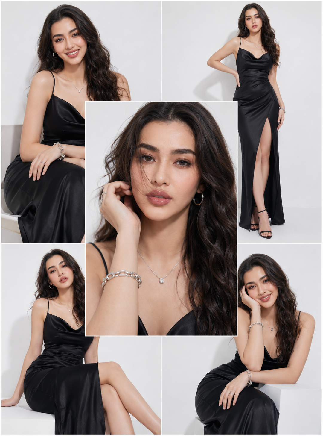 Elegant Pashion Portrait Collage Prompt