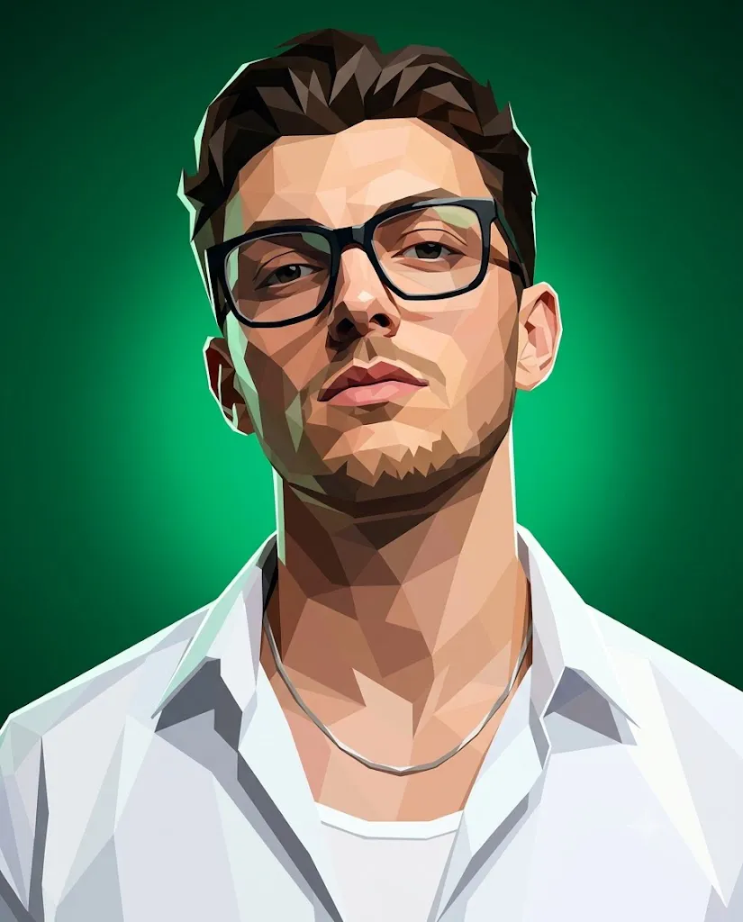 Emerald Low-Poly Prompt