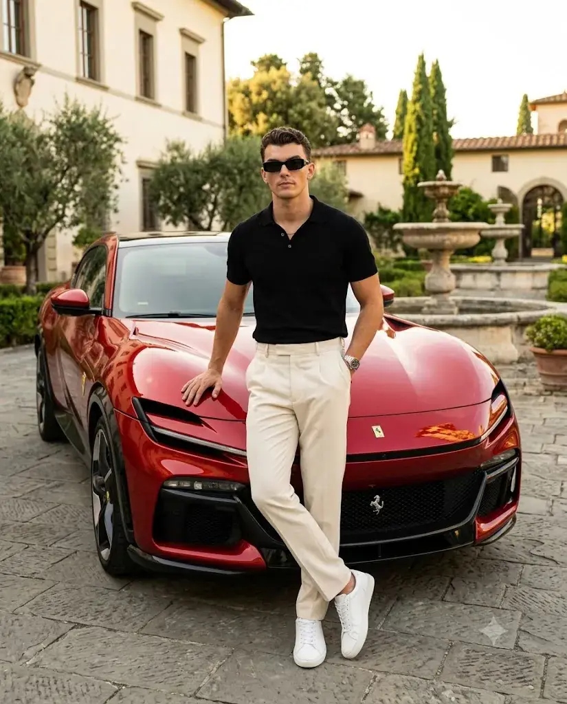 Ferrari Purosangue Portrait Prompt