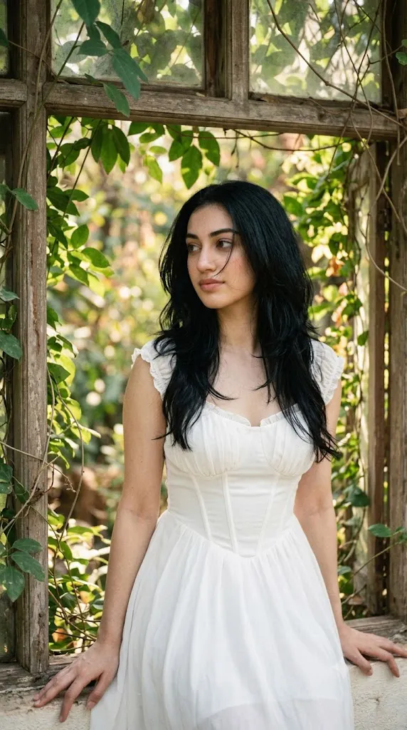 Fuji Pro 400H Window Light Portrait Prompt