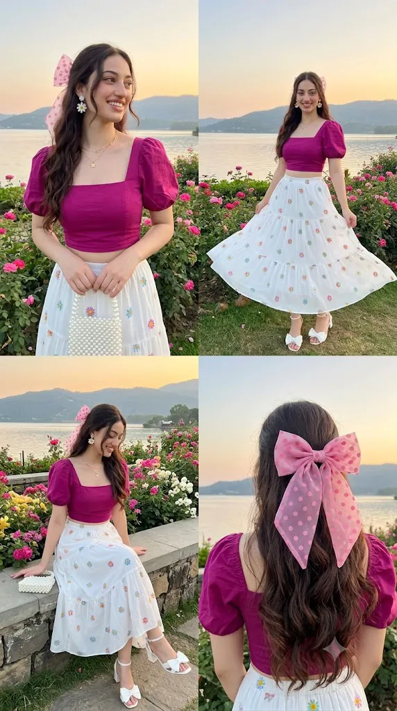 Lakeside garden prompt