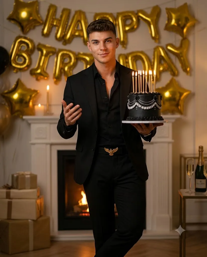 Luxury Black Birthday Prompt