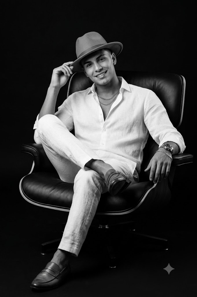 Luxury Black & White Editorial Portrait Prompt