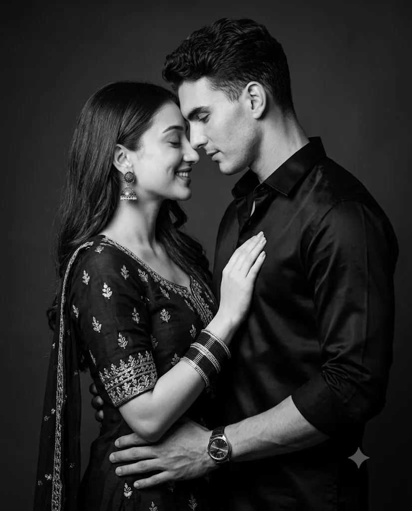 Luxury Monochrome Couple Prompt