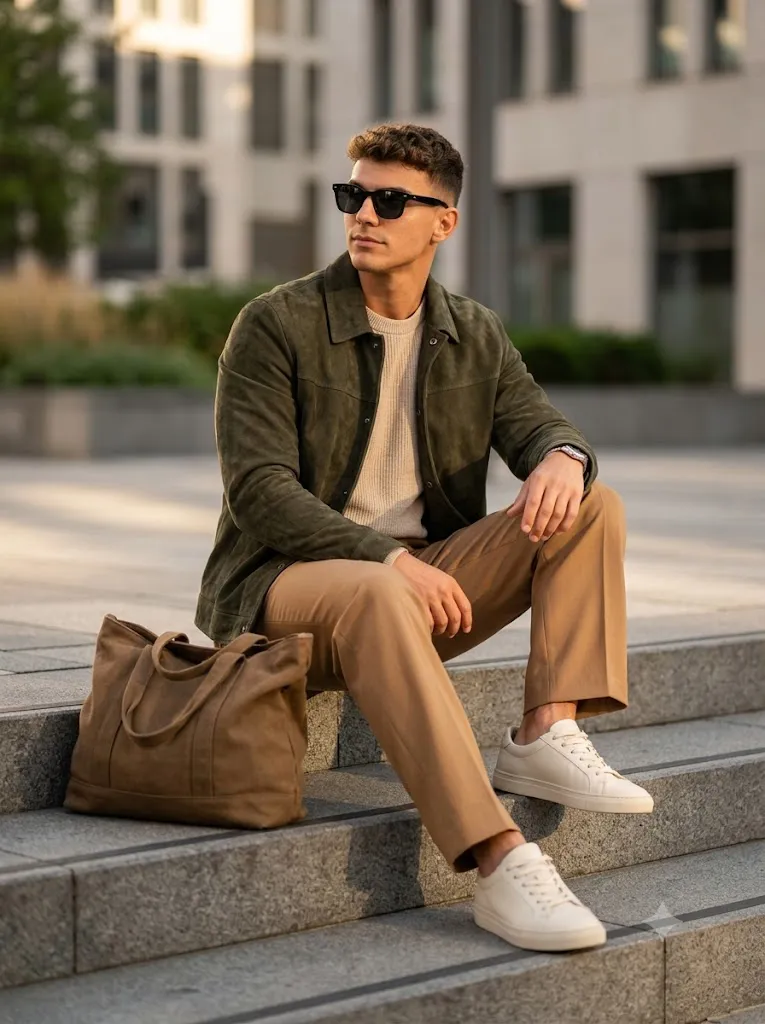 Luxury Olive Greenl Fashion Prompt
