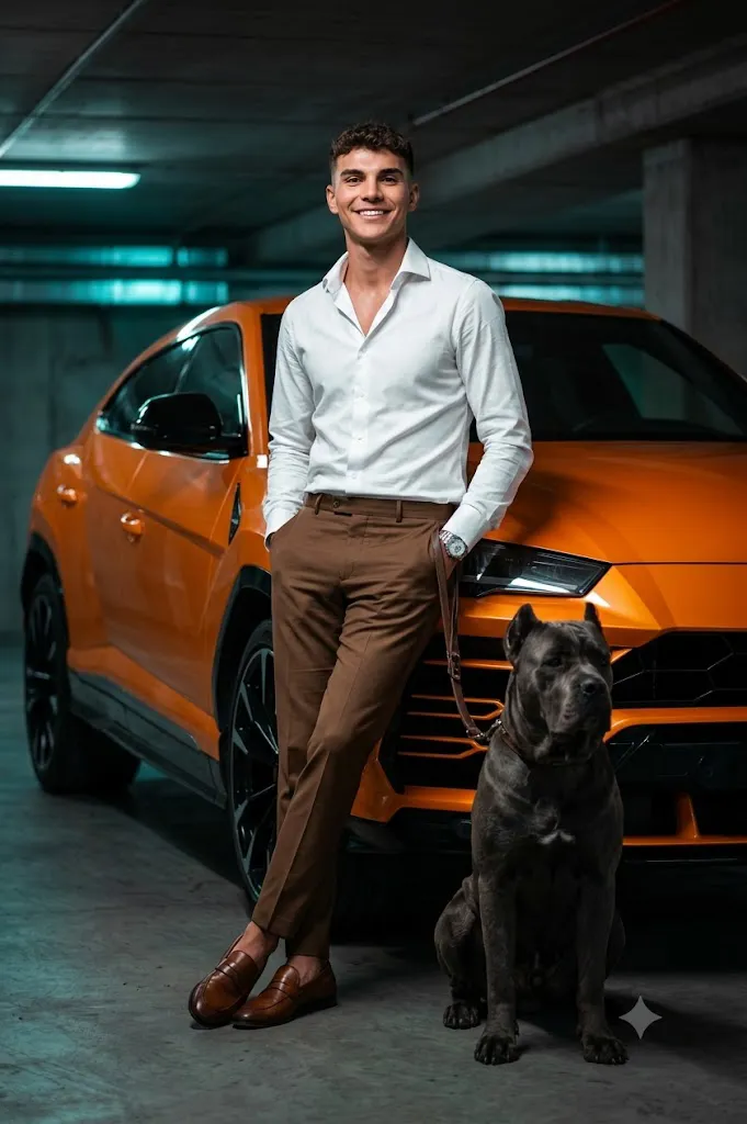 Luxury Sports SUV Gentleman Portrait Prompt