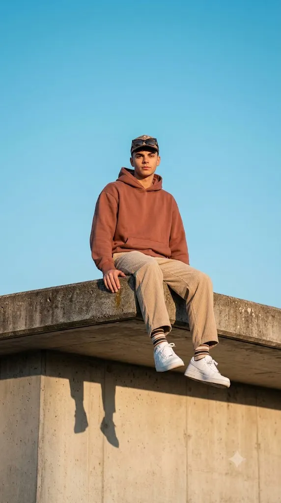 Minimalist Streetwear Editorial Portrait Prompt