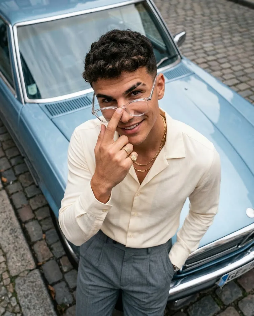 Overhead Vintage Car Prompt