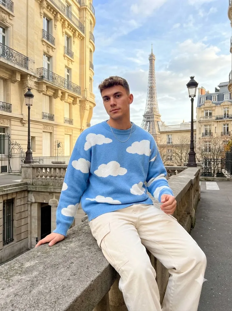 Paris Cloud Sweater Travel Prompt