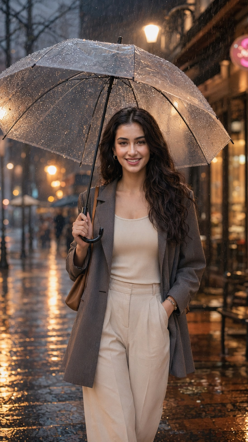 Rainy Evening Vibes On A City Street Prompt 