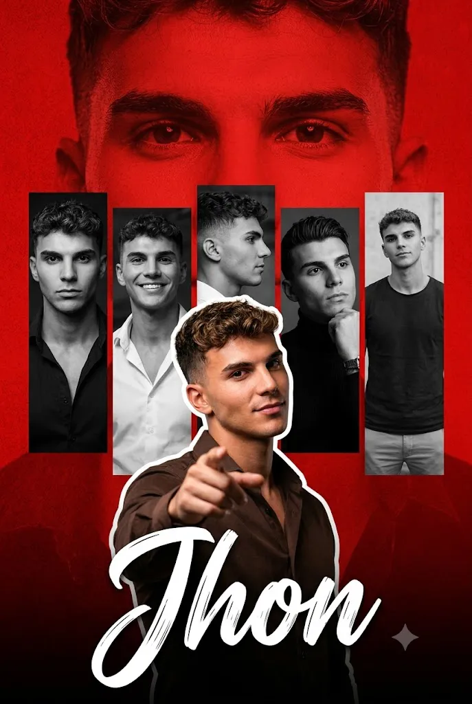 Red Monochrome Tribute Poster Prompt