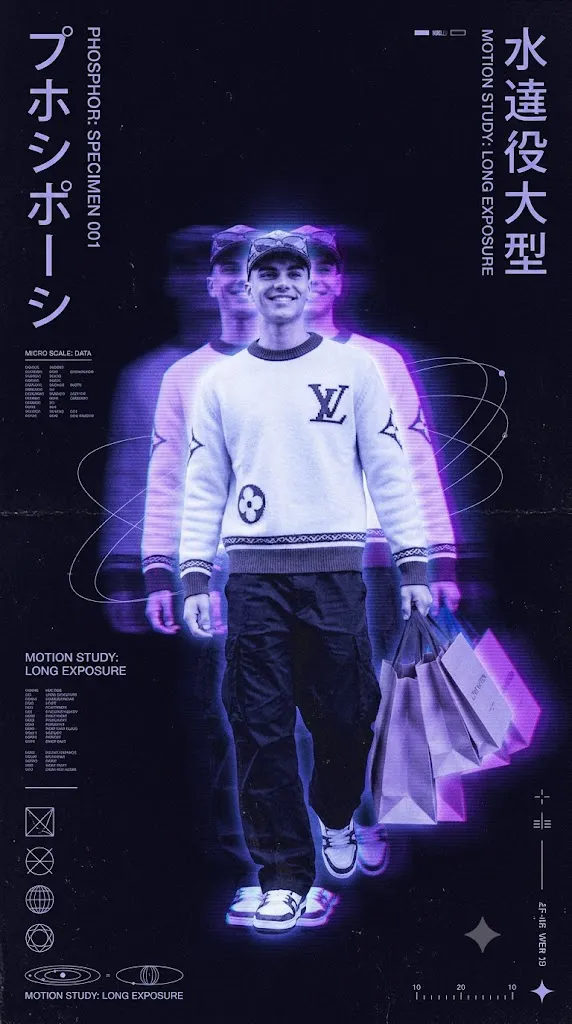 Retro Phosphor Motion Poster Japanese CRT VHS Aesthetic Prompt
