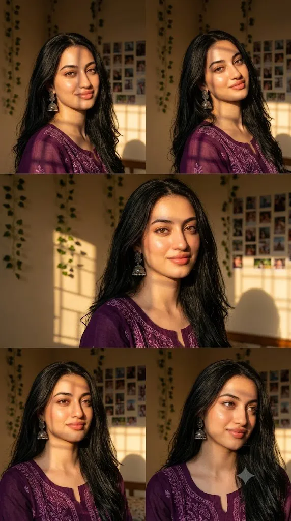 Royal Purple Golden Hour Collage Prompt
