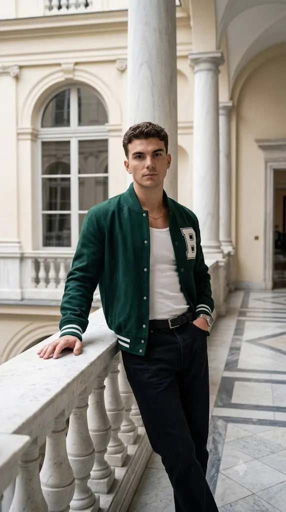 Ultra-Realistic European Marble Courtyard Portrait AI Prompt