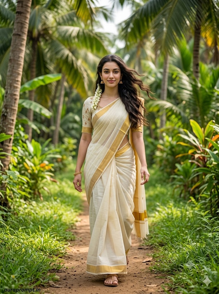 Ultra-Realistic South Indian Traditional Portrait Prompt