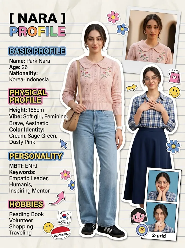 Y2K Fashion Magazine Profile Collage Portrait Prompt